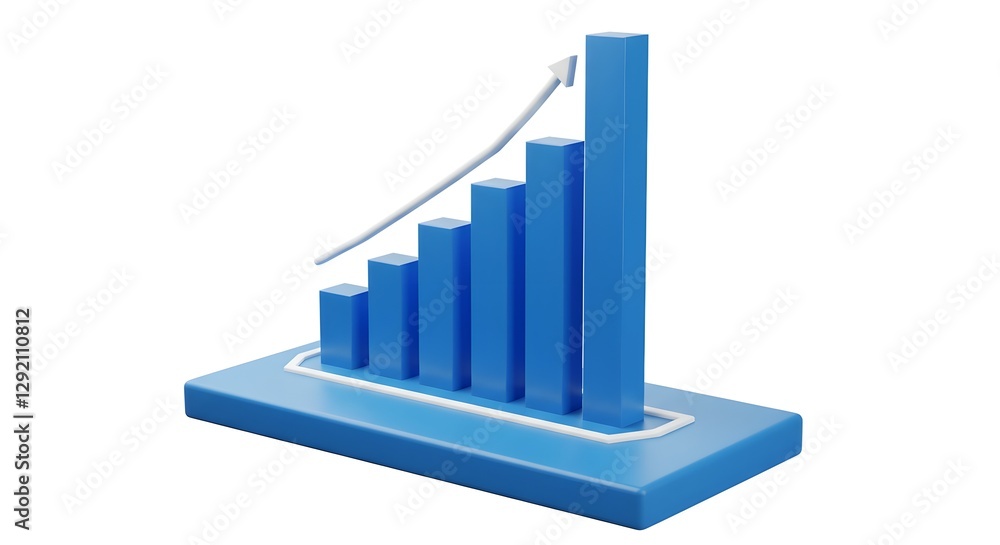 Poster a vibrant chart depicting fluctuating market trends with red and blue lines representing different d