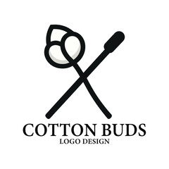 Cotton Buds Vector Logo Design