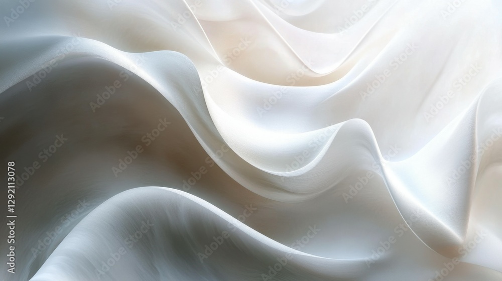 Poster abstract white and light gray wave modern soft luxury texture with smooth and clean vector subtle ba