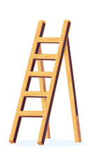 Ladder stair clipart Cartoon of ladders stairs vector icon for web design isolated on white background