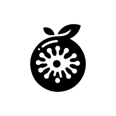Kiwi logo, icon Silhouette Back Silhouette