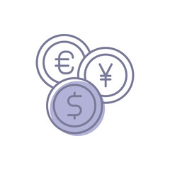 Coins Vector icon