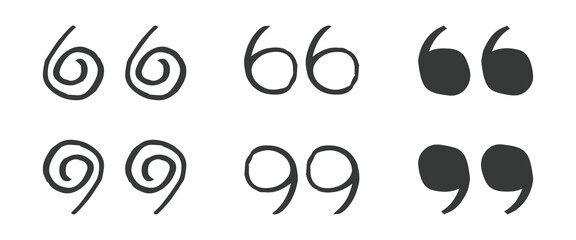 Artistic Quotation Mark Designs