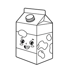 milk carton illustration