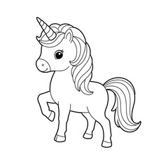 Toddler Coloring Book Unicorn