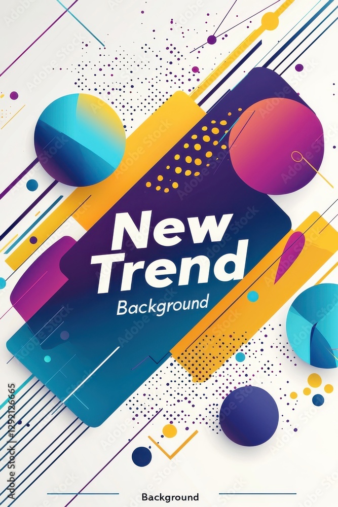 Aufkleber colorful abstract background with geometric shapes and dynamic design