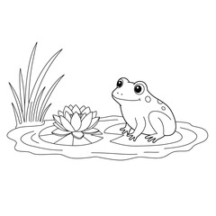 frog on a leaf
