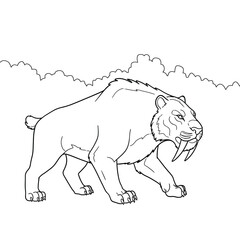 vector illustration of a polar bear