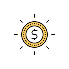 Dollar Vector icon