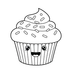 cupcake vector illustration