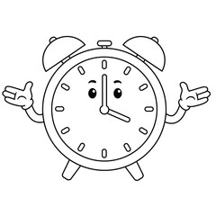alarm clock vector illustration