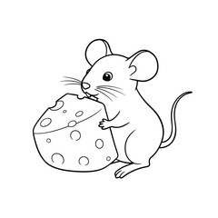 mouse with cheese