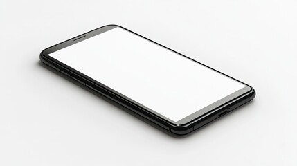 Phone Mockup Clipping Path: Phone mockup - clipping path, studio shot of smartphone with blank white screen for website design, app