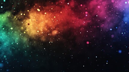 Rainbow Color Confetti Falling: Rainbow color confetti falling down,