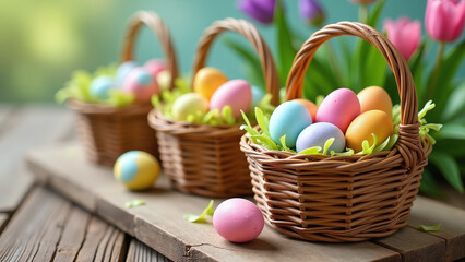 colorful treats arranged artfully wooden table springtime celebrations often resemble hidden treasures within decorated easter