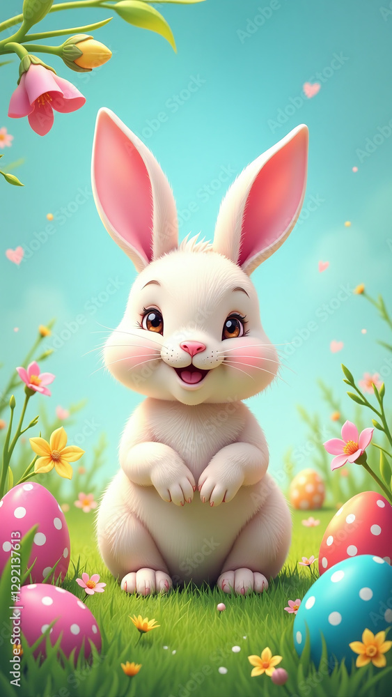 Poster creates easter holiday content visually appealing graphics various media platforms quickly efficient