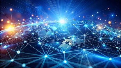 Obraz premium abstract blue background with stars