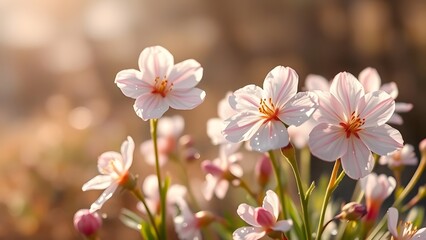 Gentle Spring Mornings Dew-kissed Bloom in Soft Pastels