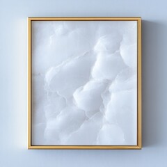 Gold Frame with White Onyx Texture