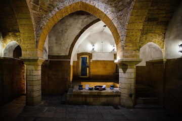Old oriental underground bath house