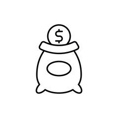 Money Bag Vector icon