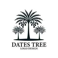 Dates Tree Vector Logo Design