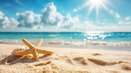 Fototapeta na wymiar Fine beach sand in the summer sun