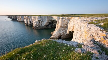 Coastal Cliffs at Sunrise
