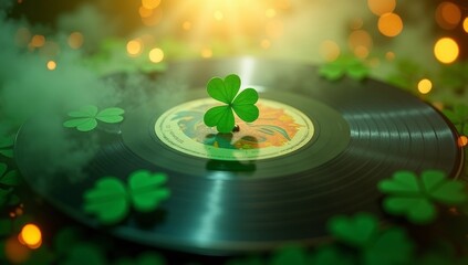 Obraz premium Happy Shamrock&roll, the concept of celebrating St. Patrick's Day.