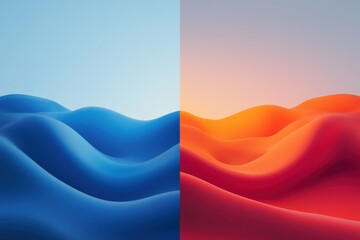 Obraz premium Abstract Blue and Red Background