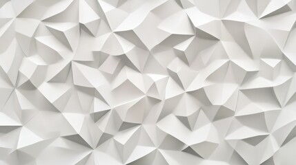 Obraz premium White geometric leaves 3d tiles texture Background banner panorama