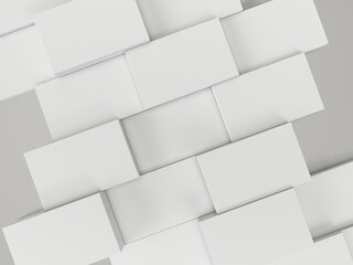 Obraz premium Abstract Stacked Blank Boxes – Minimalist Packaging Mockup