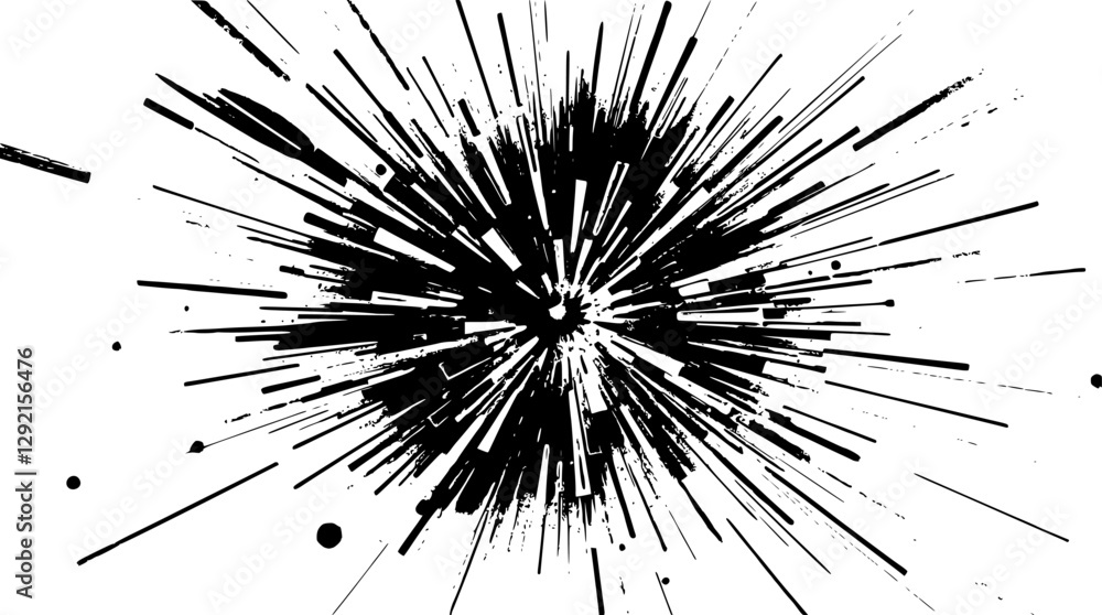 Poster high-energy explosion abstract background with a colorful burst and dynamic motion.