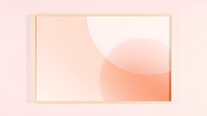Serene Elegance Feminine Abstract Art in Soft Pink and Peach Gradient