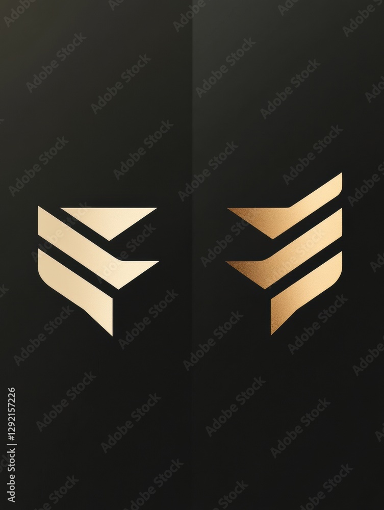 Aufkleber comparison of outdated logo and modern sleek redesigned logo showcasing branding evolution. generati
