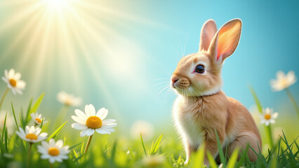 Fototapeta premium warm easter greetings welcome every year sunny spring days love friendship