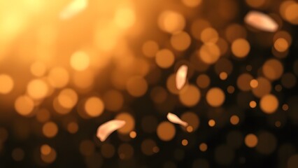 Fototapeta premium Feminine Elegance Blurred Dreamscape in Soft Tones with Bold Black and Gold Contrast