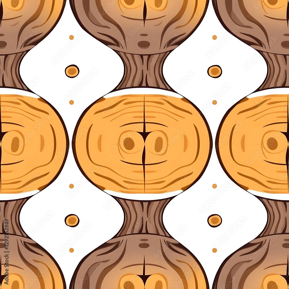 Poster abstract pattern: an eye-catching abstract pattern featuring symmetrical designs of organic forms in