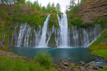 Fototapeta premium Burney Falls, CA. by Charity Ingham