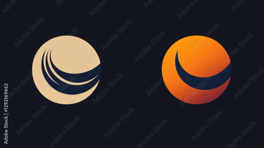 Poster comparison of outdated logo and modern sleek redesigned logo highlighting branding evolution. genera