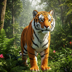Obraz premium A tiger in the jungle