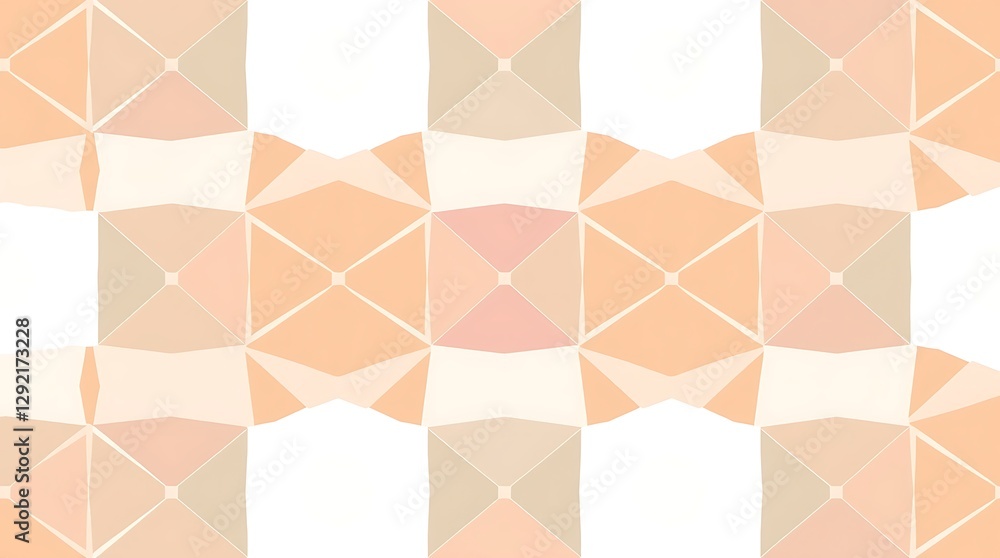 Poster geometric harmony: abstract geometric pattern that creates a sense of balance and order, with pastel