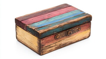 Obraz premium Multicoloured Mango Wood Trinket Box, 16:9