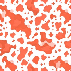 Coral Spots Pattern: A seamless pattern featuring vibrant coral-colored spots on a clean backdrop, perfect for adding a touch of playful style to any design.