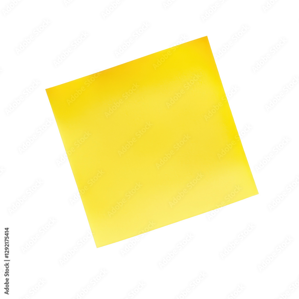 Aufkleber simple yellow sticky note on clean transparent background perfect for reminders and notes in any set