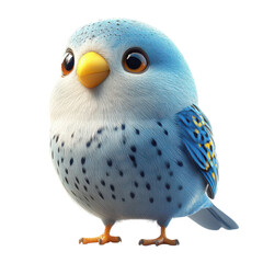 Budgerigar isolated on transparent png background