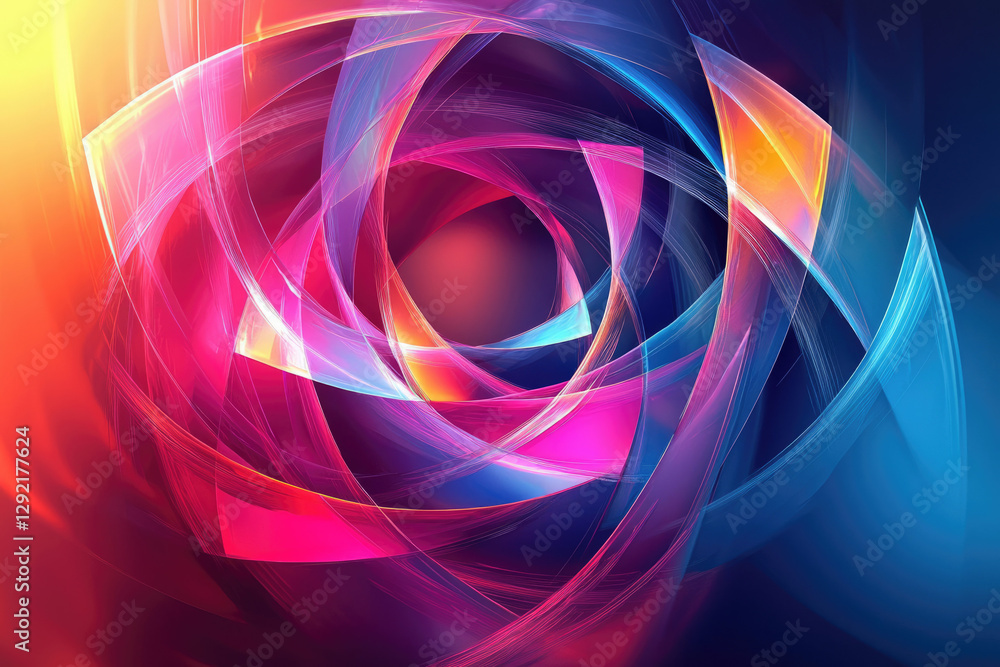 Poster abstract swirling vibrant colors create a mesmerizing, dynamic visual experience.