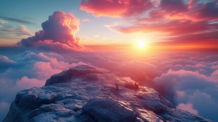 Fototapeta premium Mixed Mountain Dawn