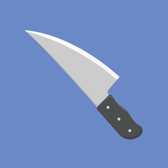 Kitchen Knife Vector Illustration. kitchen knife vector. sharp knife vector icon