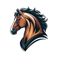 Horse silhouette With A White Background